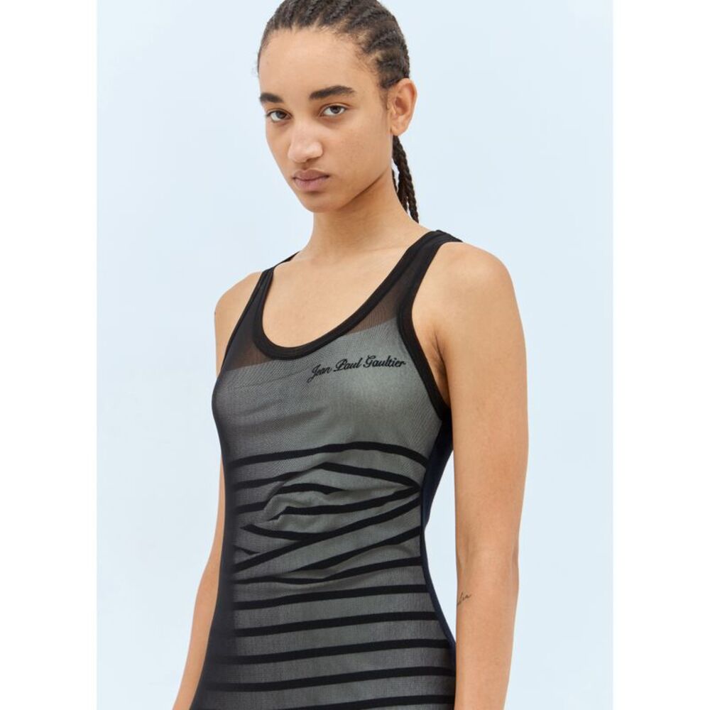 Jean Paul Gaultier Women Ribbed Mariniere Maxi Dress - Picture 3 of 6